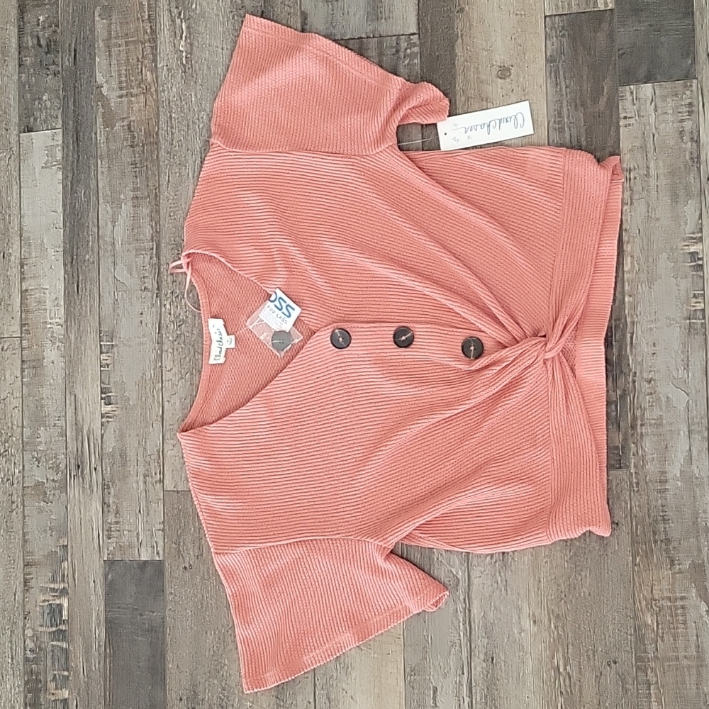 Women's Crop Top Knott Tie Blouse